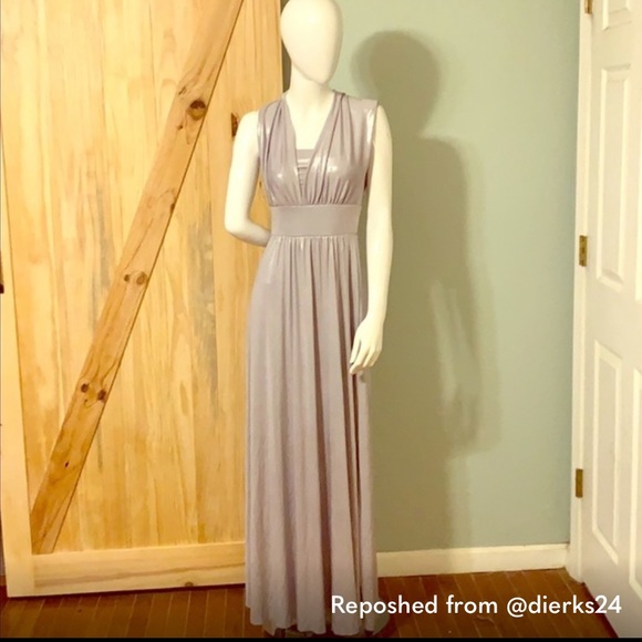 Silver prom dress - Picture 4 of 6